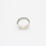 Anillo de plata, hilo trenzado plata oxidada - Imagen 3