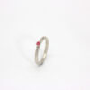 Anillo de plata y piedra Rubí Ali