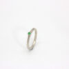 Anillo de plata y piedra esmeralda Ali